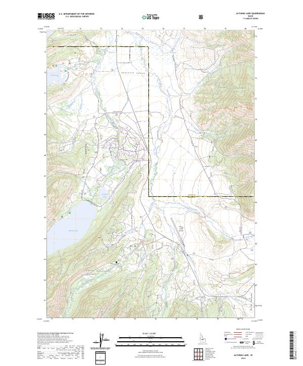 Alturas Lake topographic map thumbnail