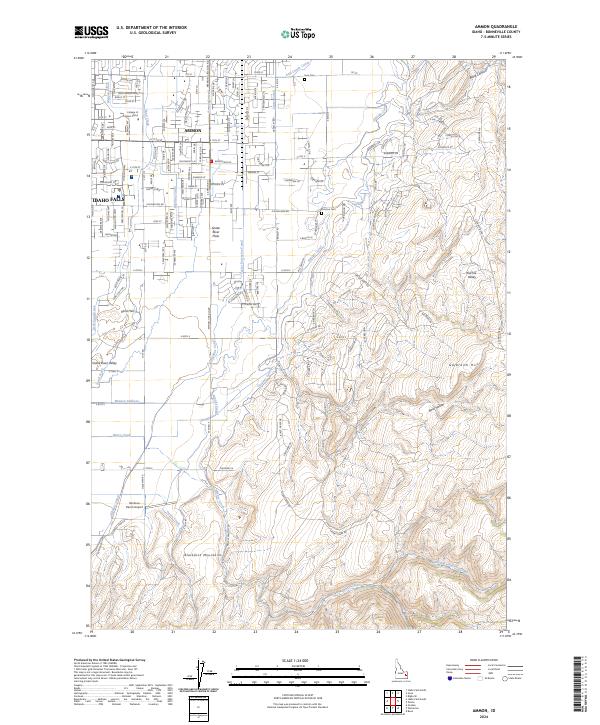 Ammon topographic map thumbnail
