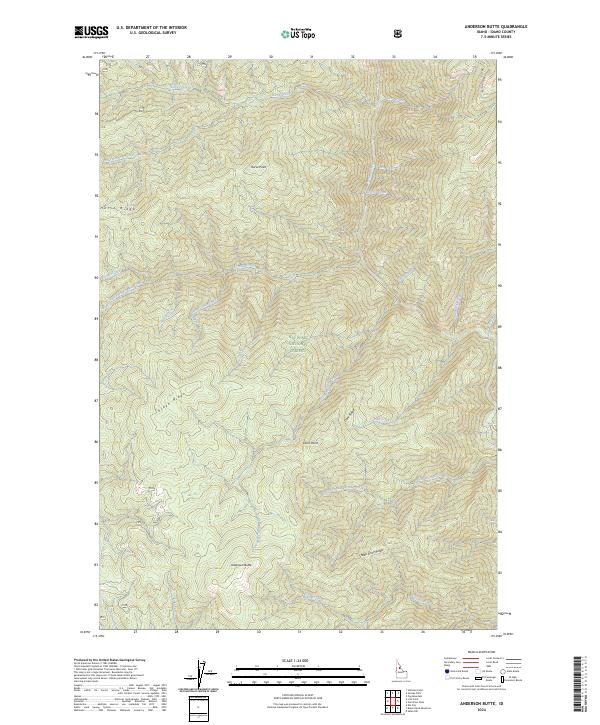 Anderson Butte topographic map thumbnail