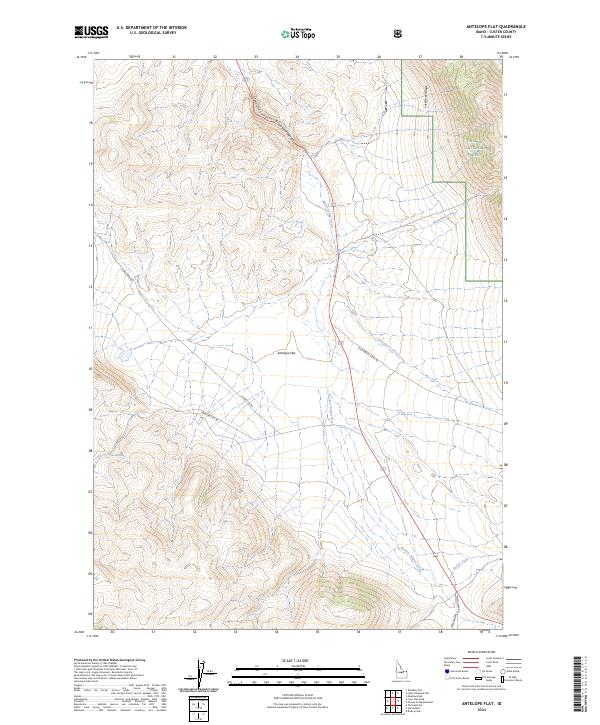 Antelope Flat topographic map thumbnail
