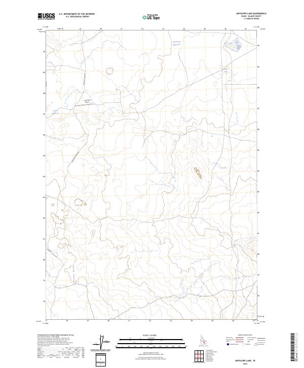 Antelope Lake topographic map thumbnail