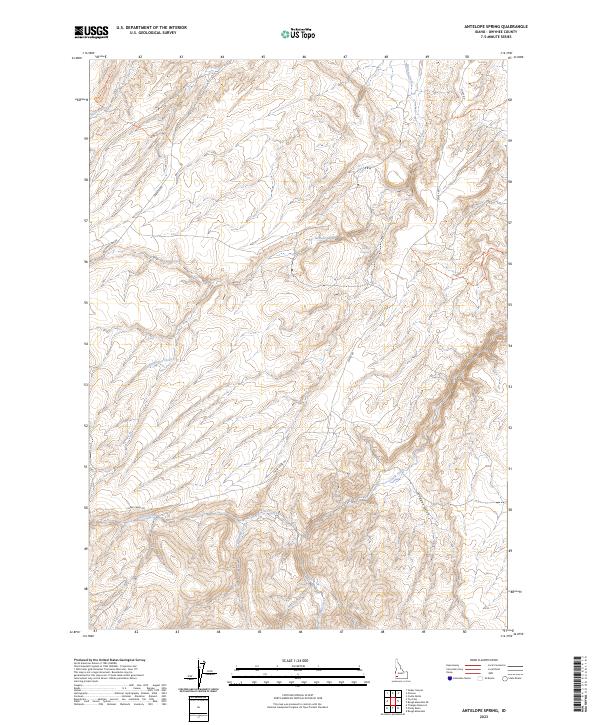 Antelope Spring topographic map thumbnail