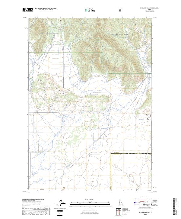 Antelope Valley topographic map thumbnail
