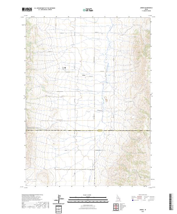 Arbon topographic map thumbnail