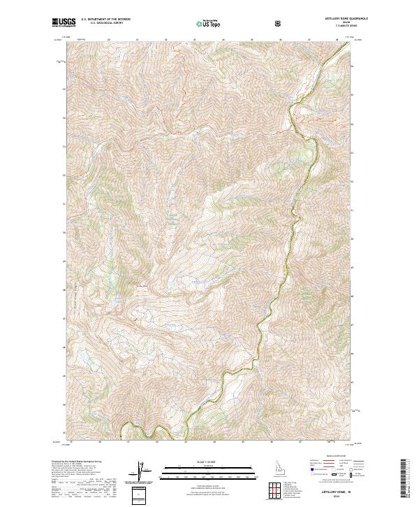 Artillery Dome topographic map thumbnail