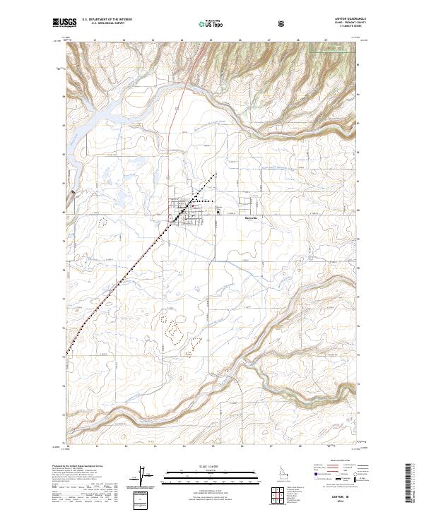 Ashton topographic map thumbnail
