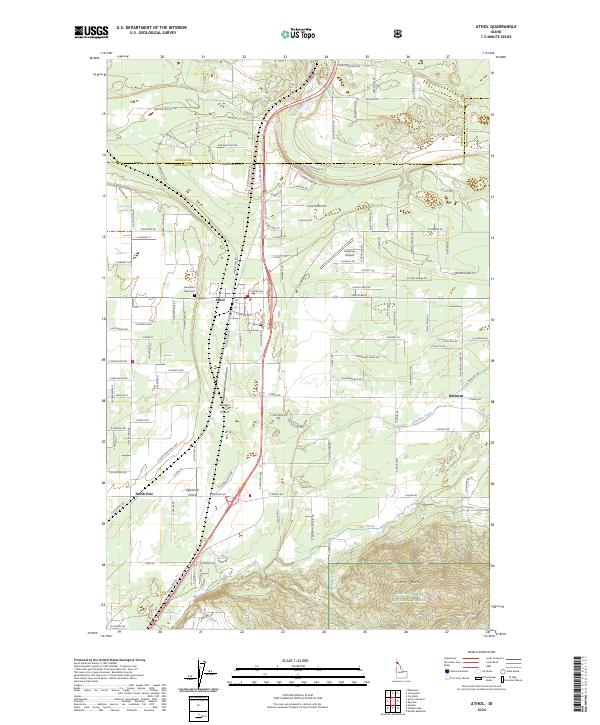 Athol topographic map thumbnail