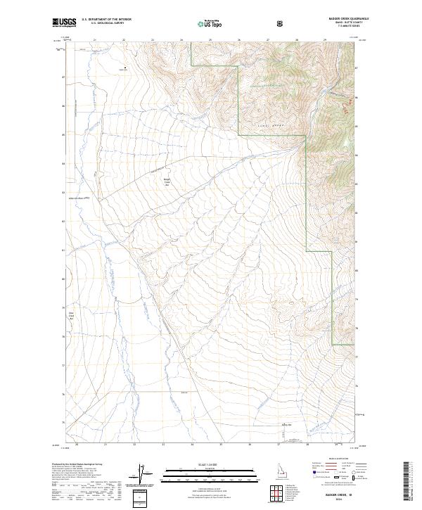 Badger Creek topographic map thumbnail