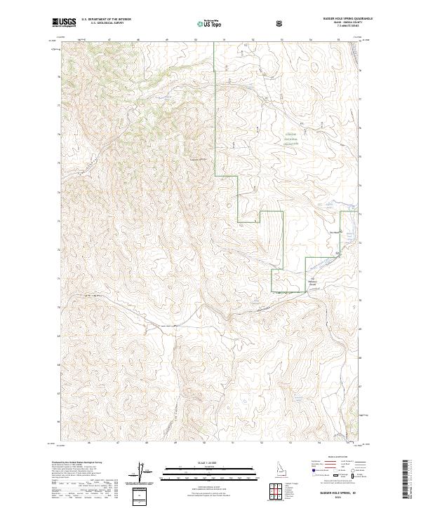 Badger Hole Spring topographic map thumbnail