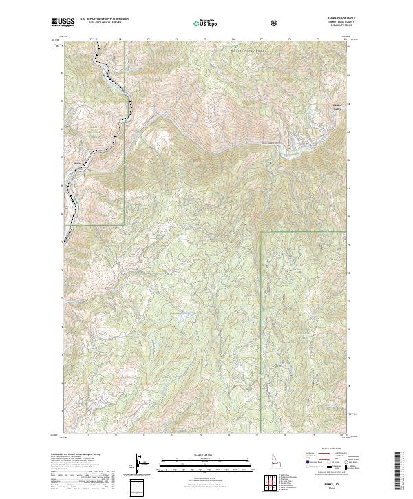Banks topographic map thumbnail