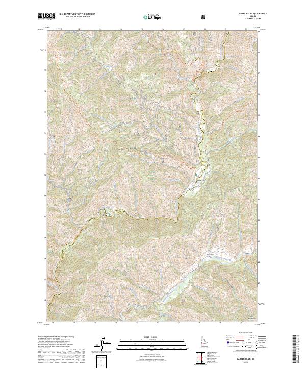 Barber Flat topographic map thumbnail
