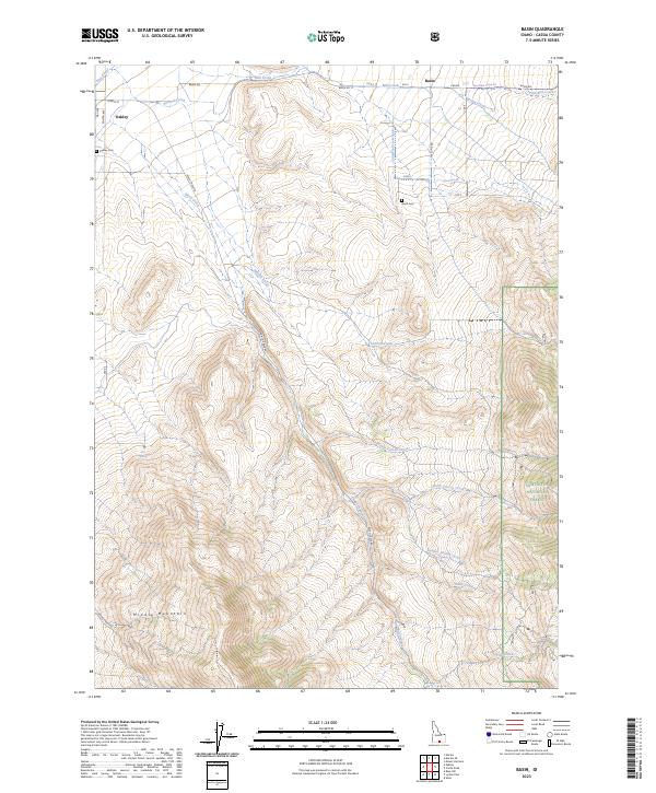 Basin topographic map thumbnail