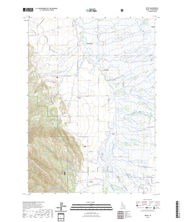 Bates topographic map thumbnail