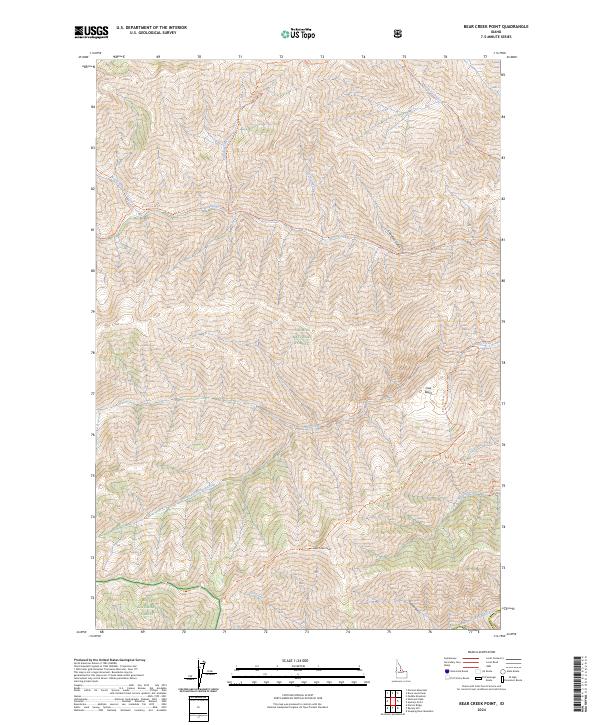 Bear Creek Point topographic map thumbnail