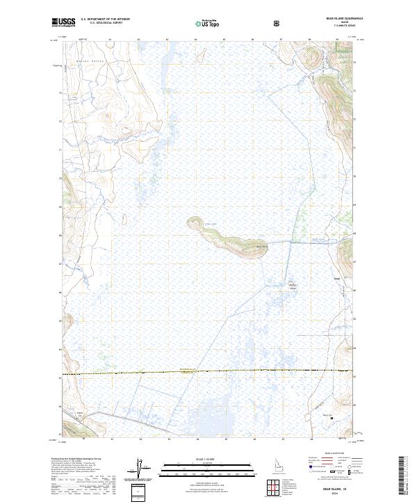 Bear Island topographic map thumbnail