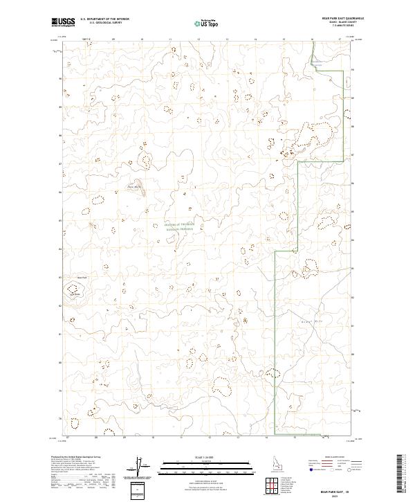 Bear Park East topographic map thumbnail