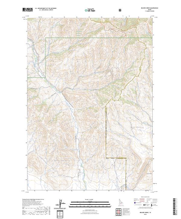 Beaver Creek topographic map thumbnail