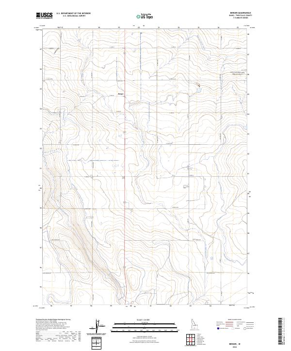 Berger topographic map thumbnail