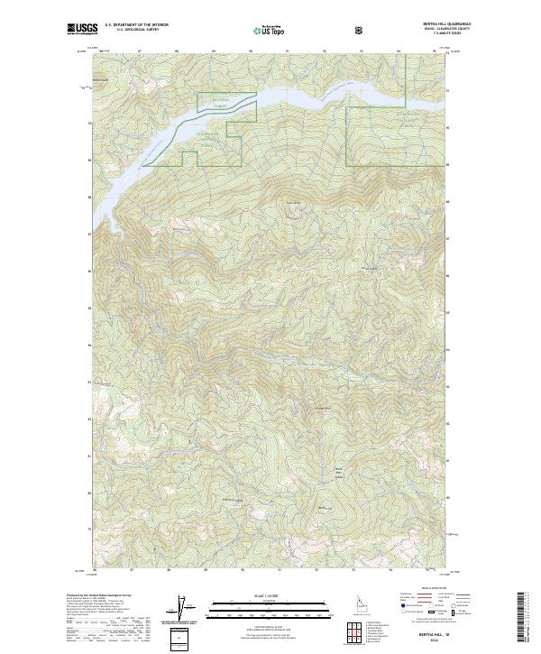 Bertha Hill topographic map thumbnail
