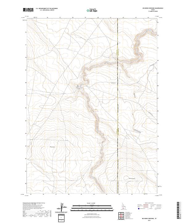 Big Bend Crossing topographic map thumbnail