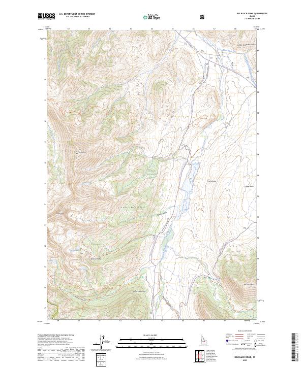 Big Black Dome topographic map thumbnail