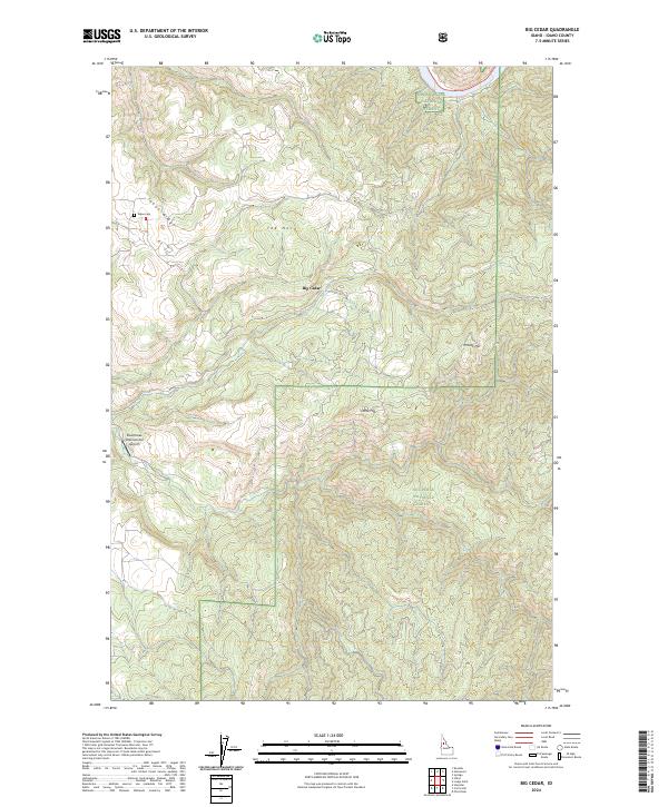 Big Cedar topographic map thumbnail