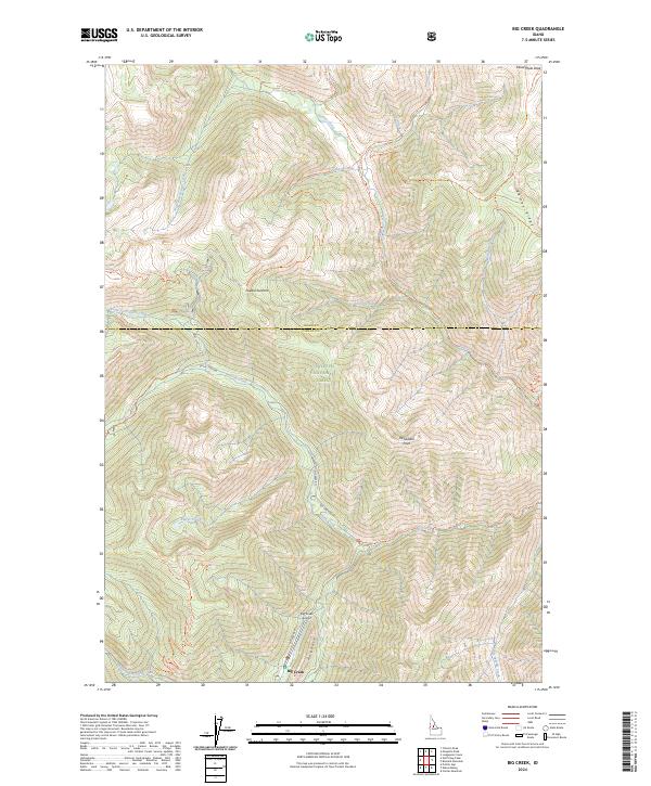 Big Creek topographic map thumbnail