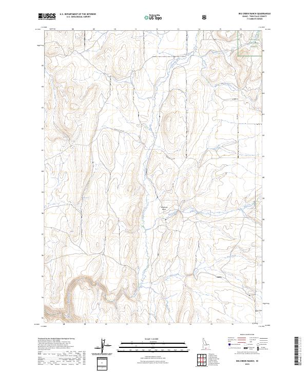 Big Creek Ranch topographic map thumbnail
