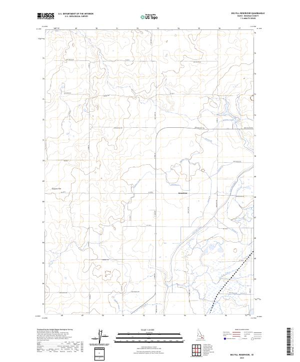 Big Fill Reservoir topographic map thumbnail