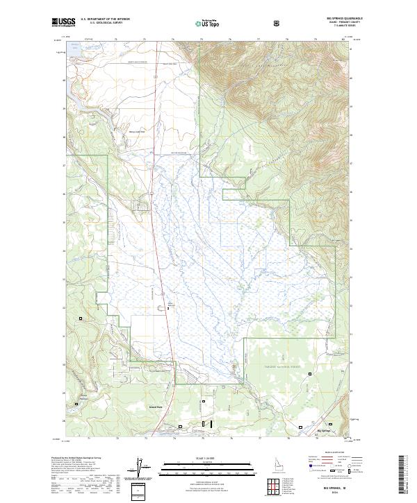 Big Springs topographic map thumbnail