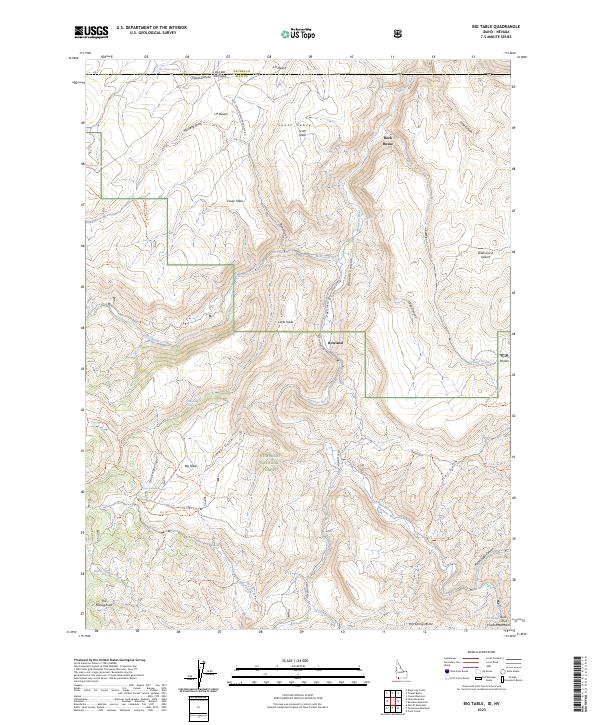 Big Table topographic map thumbnail