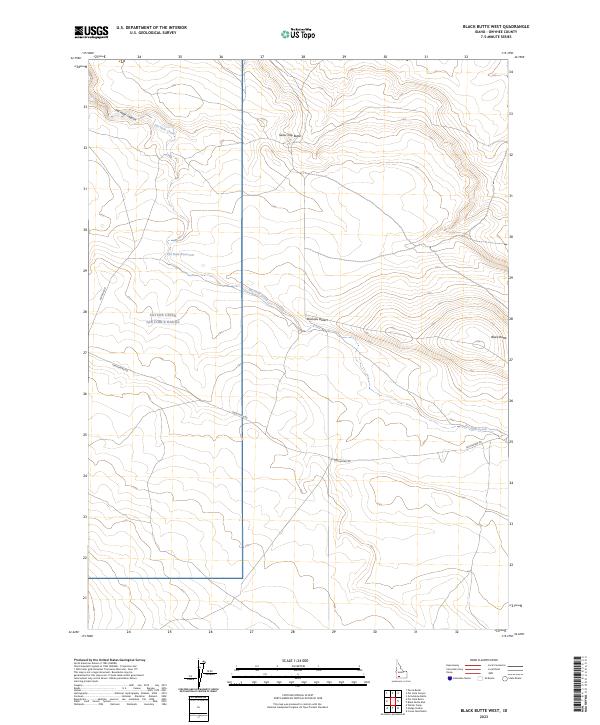 Black Butte West topographic map thumbnail