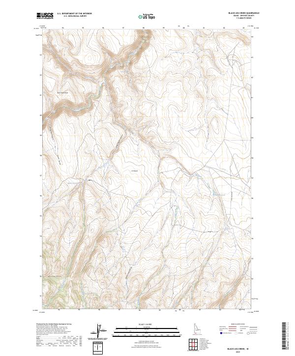 Black Leg Creek topographic map thumbnail