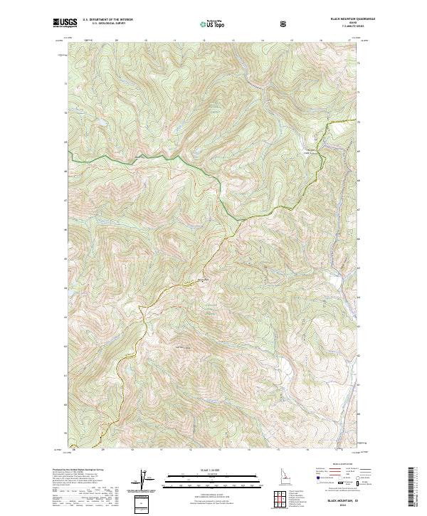 Black Mountain topographic map thumbnail