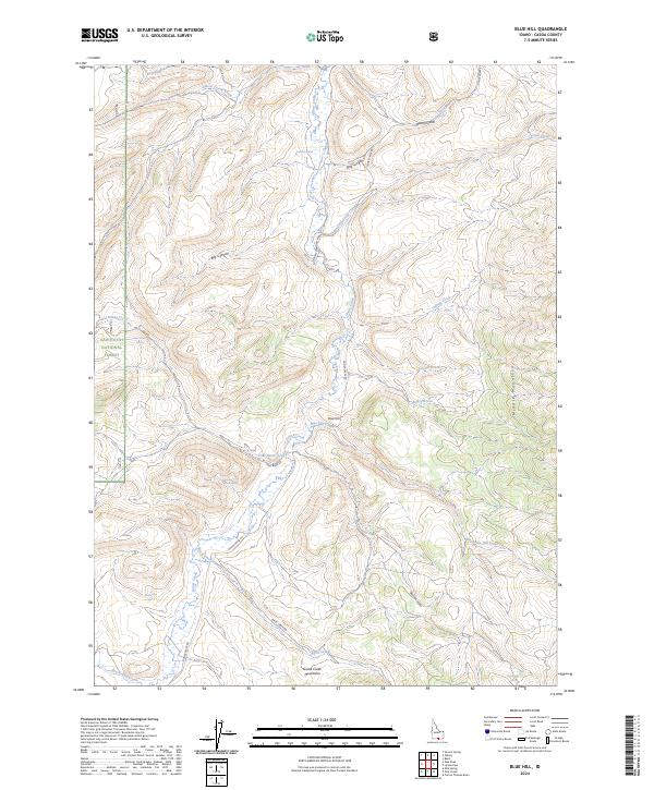 Blue Hill topographic map thumbnail