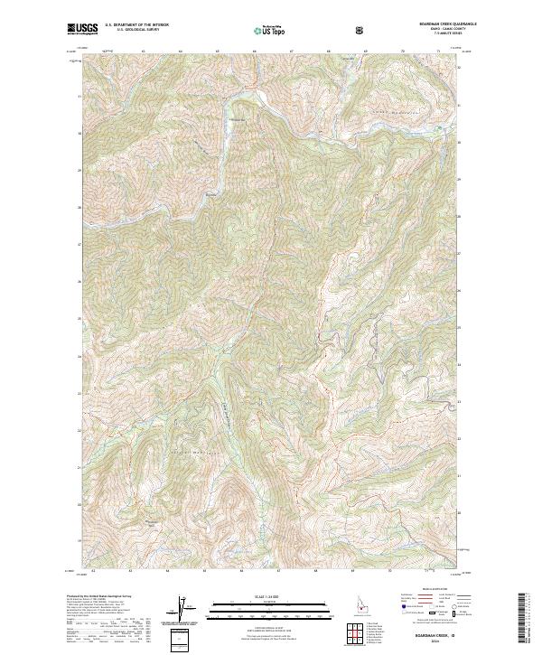 Boardman Creek topographic map thumbnail