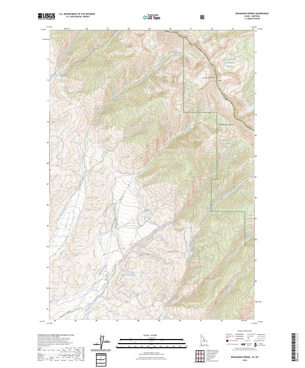 Bohannon Spring topographic map thumbnail