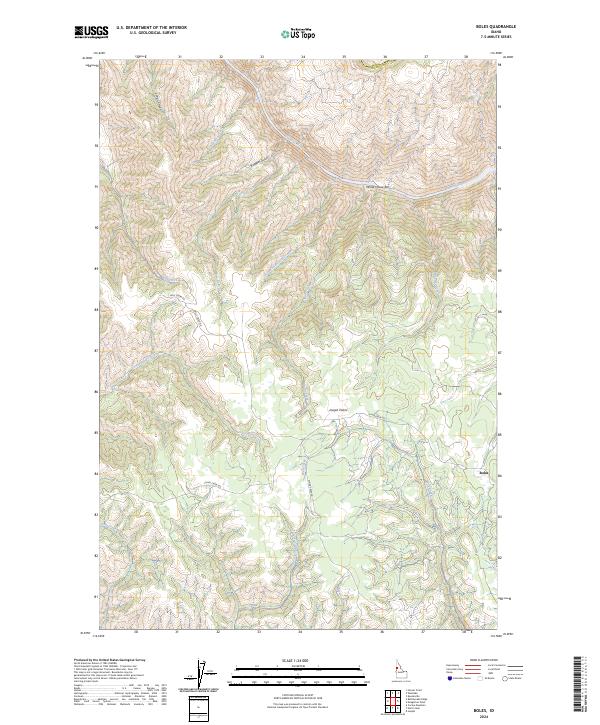 Boles topographic map thumbnail