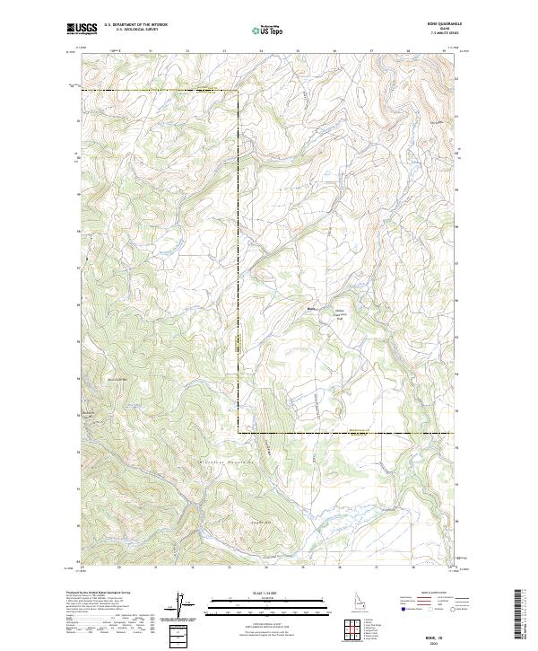 Bone 2023 topographic map thumbnail
