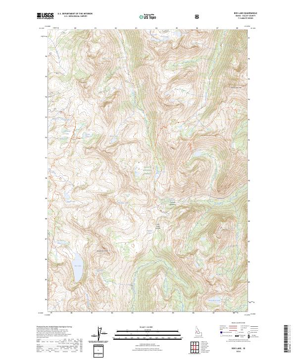 Box Lake topographic map thumbnail