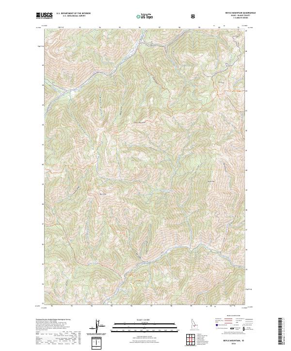 Boyle Mountain topographic map thumbnail