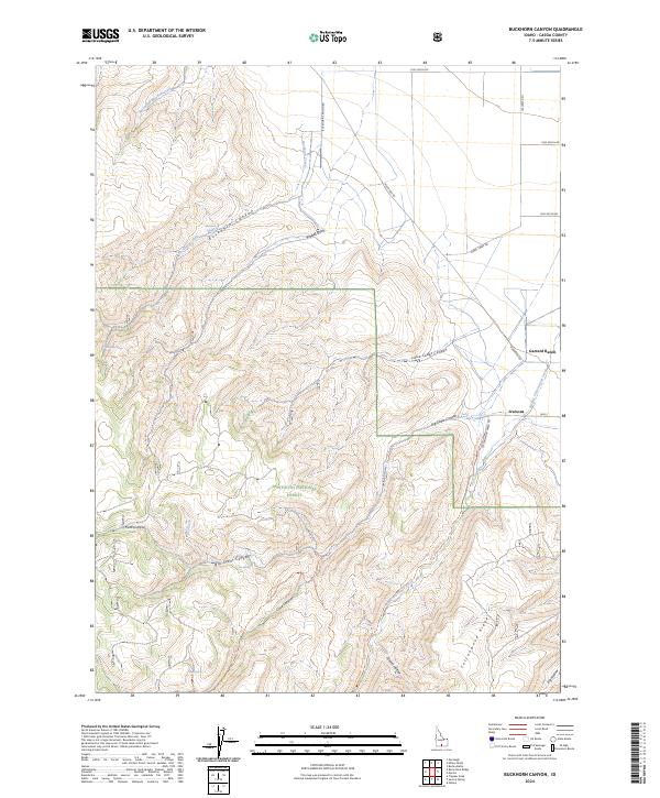 Buckhorn Canyon topographic map thumbnail