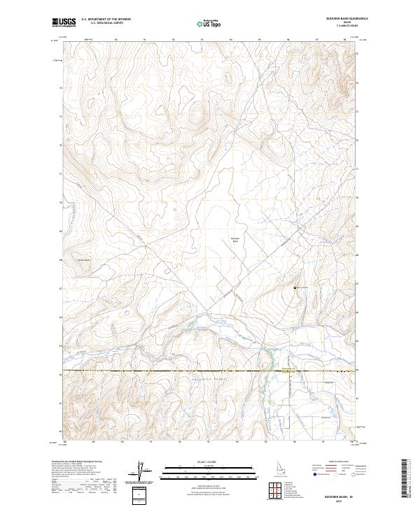 Buckskin Basin topographic map thumbnail