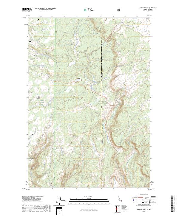 Buffalo Lake topographic map thumbnail