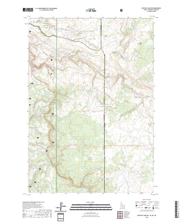 Buffalo Lake NE topographic map thumbnail