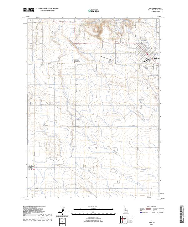 Buhl topographic map thumbnail