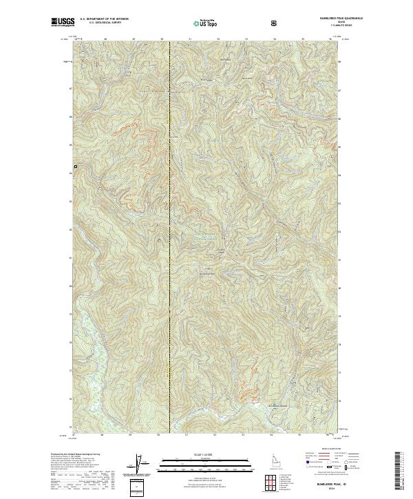 Bumblebee Peak topographic map thumbnail