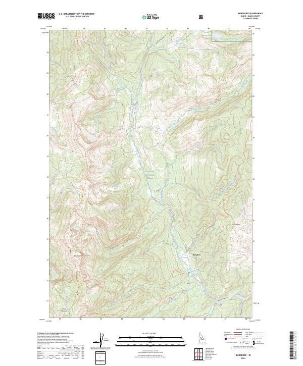 Burgdorf topographic map thumbnail