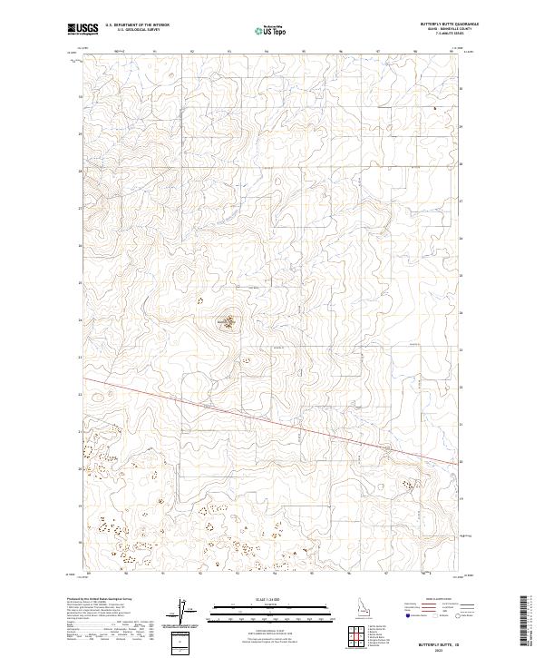Butterfly Butte topographic map thumbnail