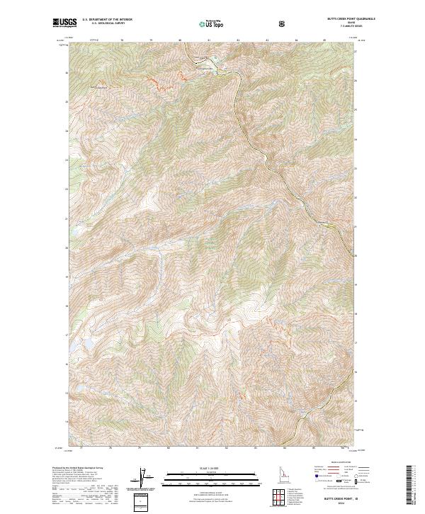 Butts Creek Point topographic map thumbnail